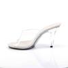 Fabulicious - CARESS401 Mules with heel - Transparent/Silver coloured Product image